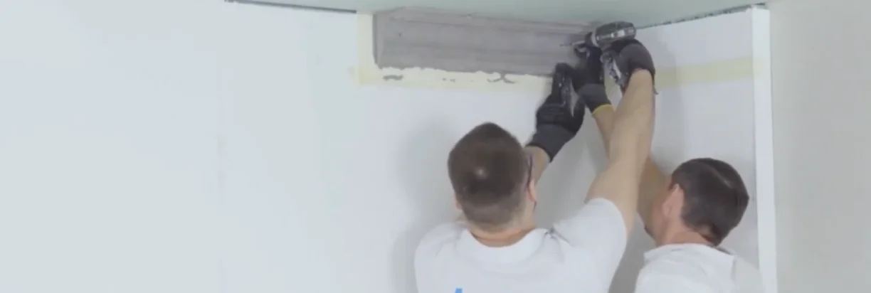 Монтаж гипсового элемента